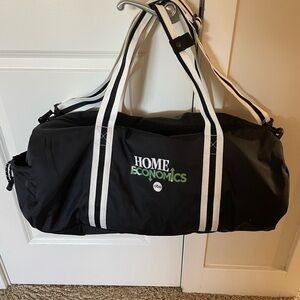 Champion Athletic Sports Duffel Bag, Black with Home Economics TV Show Logo